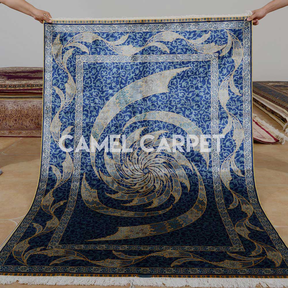 Handmade Silk Blue Oriental Rugs.jpg